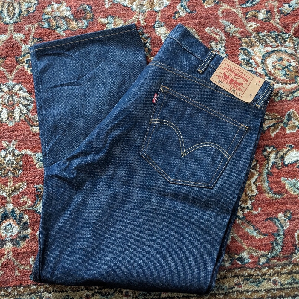 Men's Levi's 501 Blue Jeans 42 X 30
